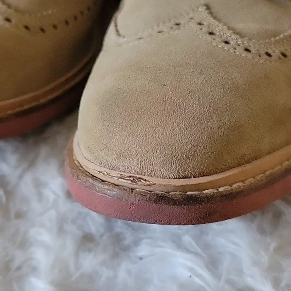 Cole Haan Tan Suede Oxfords - Picture 3 of 12